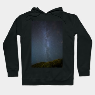 Milky Way with forest in the foreground Hoodie